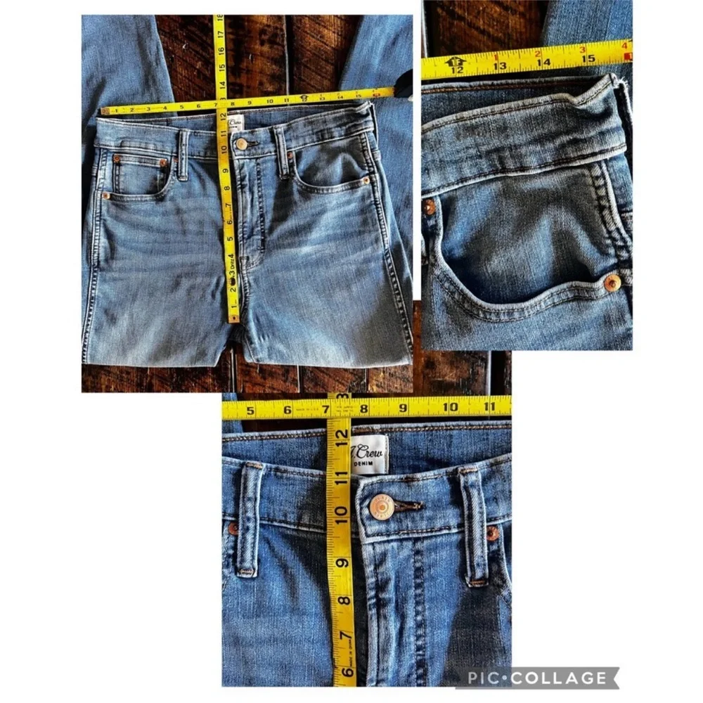 J crew Vintage high rise straight jeans size 30